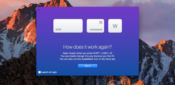 Open Recently Quit Apps On Mac OS