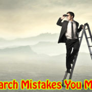 Job search mistakes